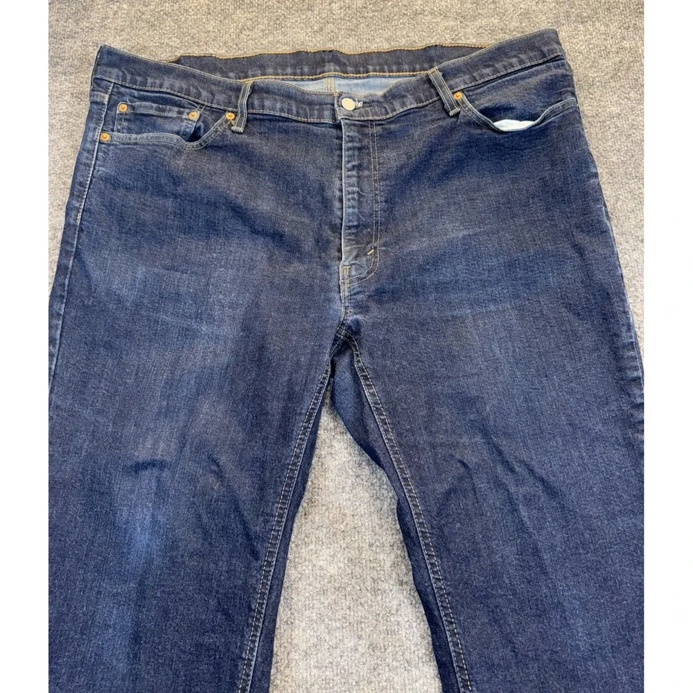 Levi's 541 Athletic Fit Jeans Men's Size 46x29 Dark Wash Stretch Denim